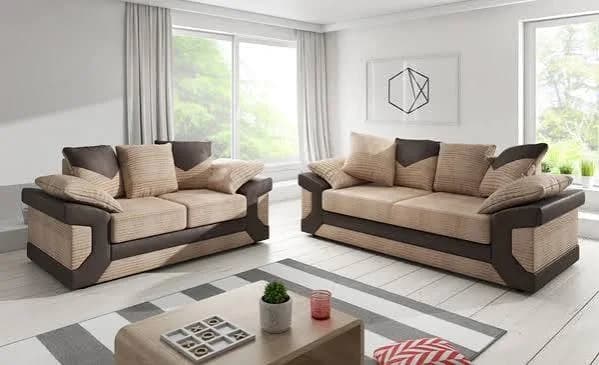 Dino Sofa in Beige & Brown