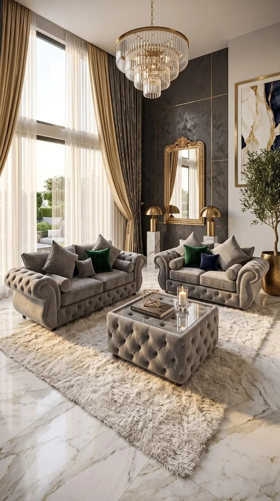 Falcon Sofa in Dark Grey