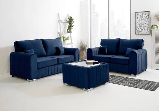 Lily Sofa 3+2 Set in Blue