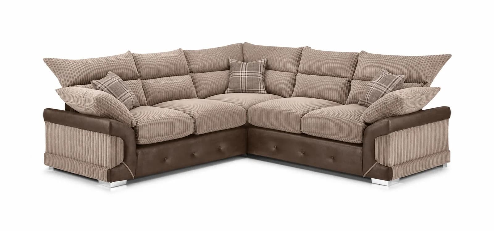 Dino Sofa Corner in Beige & Brown